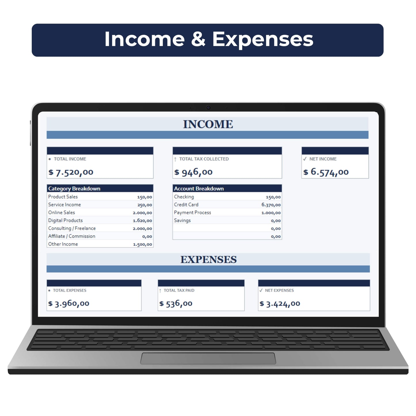 Meridian Business Finance Planner